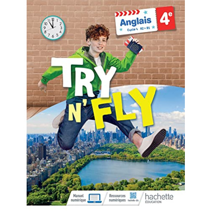 Avis Anglais collège - Try n' Fly cycle 4 4e - Livre élève - Ed. 2022 Hachette Éducation 1