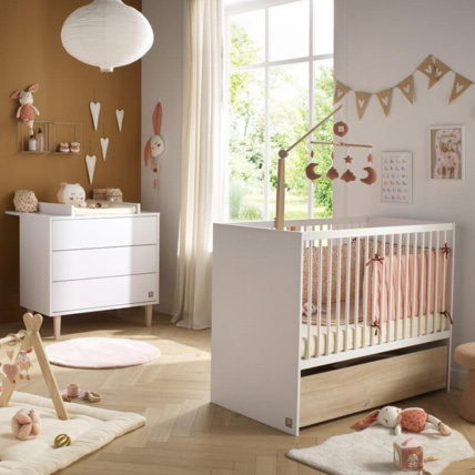 Avis Chambre Duo Paloma Lit bébé + Commode Sauthon 1