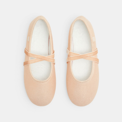 Avis Chaussons ballerines irisés rosess fille OKAIDI 2