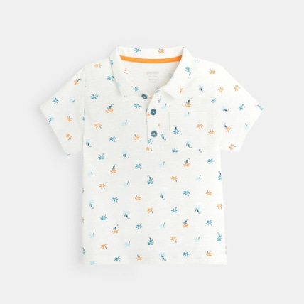 Avis Polo jersey imprimé palmiers OBAÏBI 1