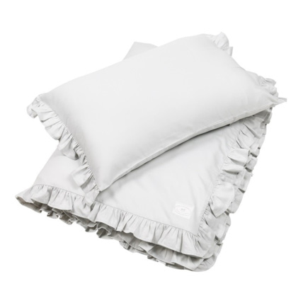 Avis Housse de couette Gris Clair avec Volants Mon Lit Cabane 1