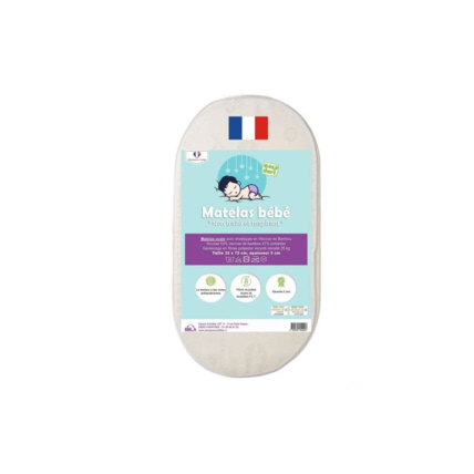Avis Matelas couffin bébé en bambou 32x72 EASY DORT 1
