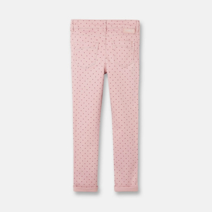 Avis Pantalon skinny stretch imprimé rose fille OKAIDI 2