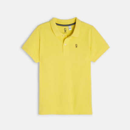 Avis Polo classique jaune garçon OKAIDI 2