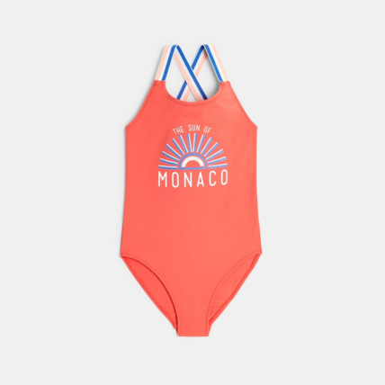Avis Maillot de bain 1 pièce orange fille OKAIDI 2
