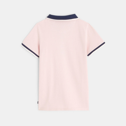 Avis Polo uni manches courtes rose garçon OKAIDI 3