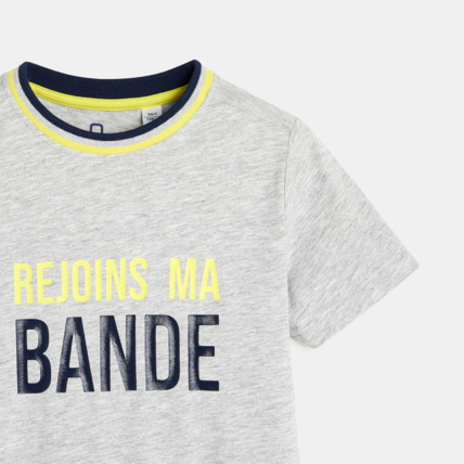 Avis T-shirt à message gris garçon OKAIDI 2