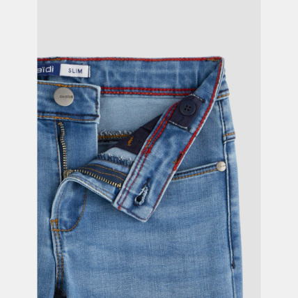 Avis Jean slim hyper stretch bleu garçon OKAIDI 4