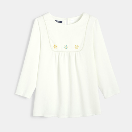 Avis Blouse chic blanche fille OKAIDI 1
