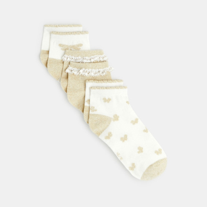 Avis Chaussettes papillons (lot de 3) blanches fille OKAIDI 1