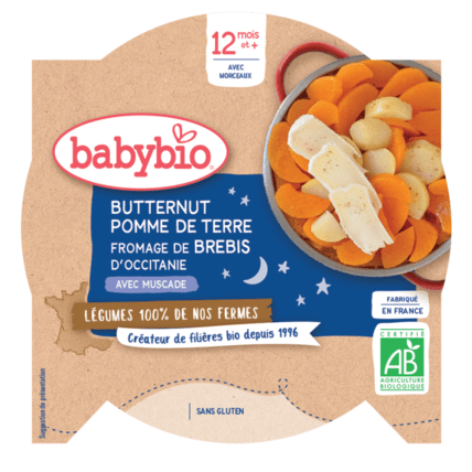 Avis Butternut, pommes de terre, fromage de brebis Babybio 1