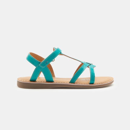 Avis Sandales multibrides en cuir verni vertes fille OKAIDI 2