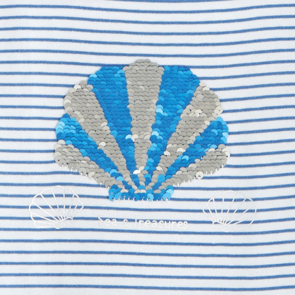 Avis T-shirt à motifs bleu fille OKAIDI 3