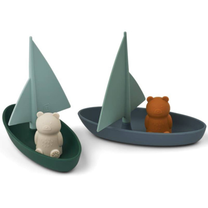 Avis Jouets de bain silicone 2 bateaux Ensley LIEWOOD 1