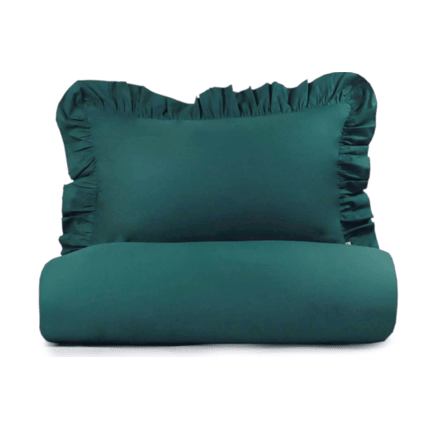 Avis Housse de couette Vert Foncé à Volants Mon Lit Cabane 1