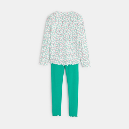 Avis Pyjama 2 pièces en jersey vert fille OKAIDI 4