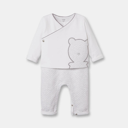 Avis Ensemble salopette maille bébé mixte OBAÏBI 1