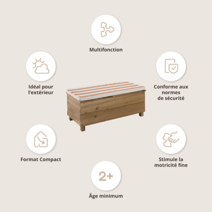 Avis Banc de jardin en bois Provence Petite Amélie 3