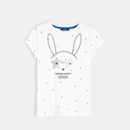 Avis T-shirt à sequins magiques bleu fille OKAIDI 2