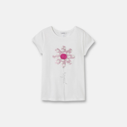 Avis T-shirt à sequins magiques rose fille OKAIDI 1
