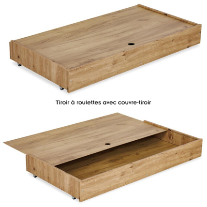 Avis Lit bébé évolutif avec barrière de sécurité et tiroir AMELIA II Mon Mobilier Design 8