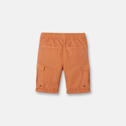 Avis Bermuda cargo en toile orange garçon OKAIDI 2