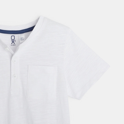 Avis T-shirt tunisien uni blanc garçon OKAIDI 3