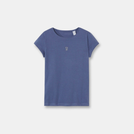 Avis T-shirt basique violet fille OKAIDI 1