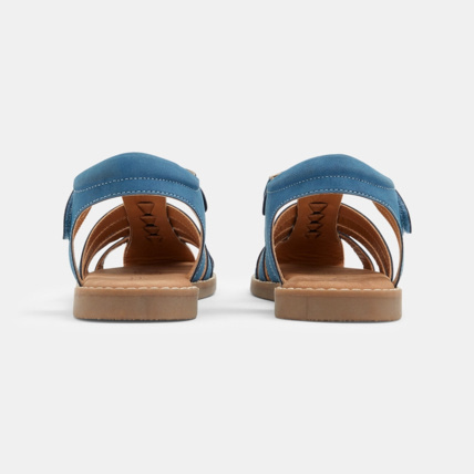 Avis Sandale multibrides cuir à scratch turquoise garçon OKAIDI 4