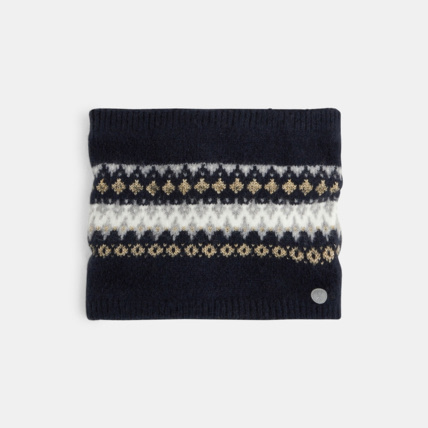 Avis Snood motif jacquard intérieur polaire bleu fille OKAIDI 2