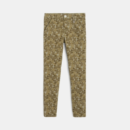 Avis Pantalon skinny en toile vert fille OKAIDI 1