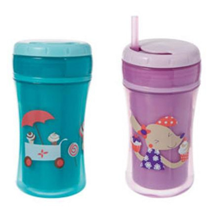 Avis Tasse isotherme avec paille coloris assortis Tigex 1