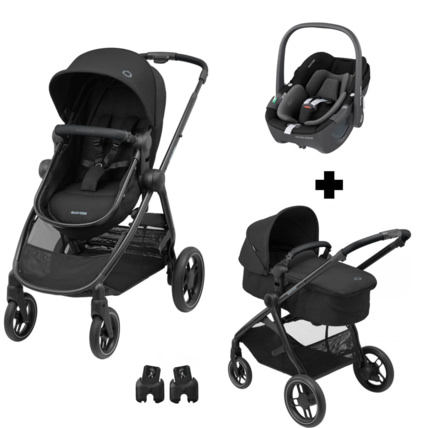Avis Poussette trio zelia 3 essential + siège auto cabriofix i-size + nacelle Maxi-Cosi 1