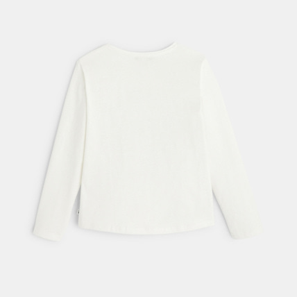 Avis T-shirt à message "All you need is green" blanc fille OKAIDI 4