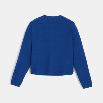 Avis Gilet ajouré bleu fille OKAIDI 4