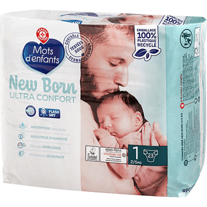 Avis Couches New Born Ultra Confort Mots d'enfants 1