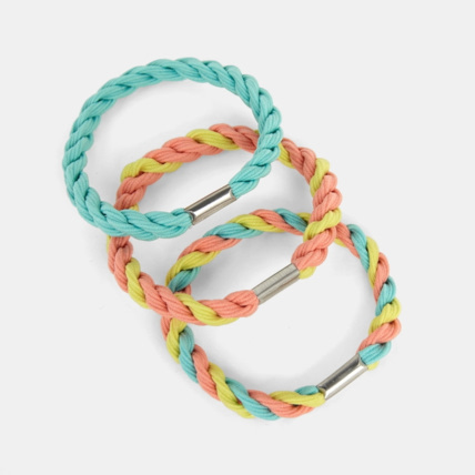 Avis Elastiques twistés (lot de 3) jaune fille OKAIDI 1
