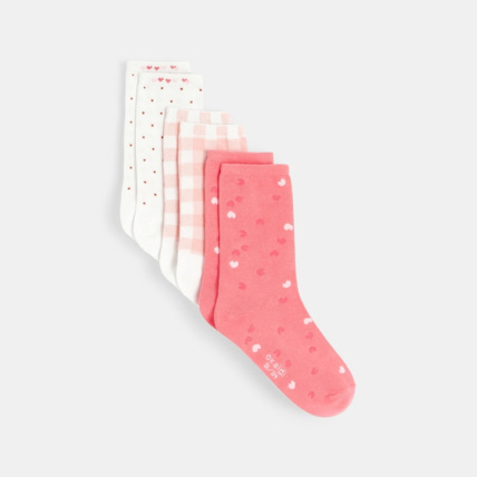 Avis Chaussettes à petits motifs (lot de 3) blanches fille OKAIDI 1