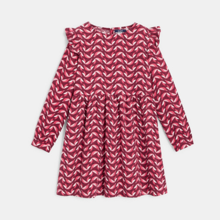 Avis Robe en velours imprimé rose fille OKAIDI 2