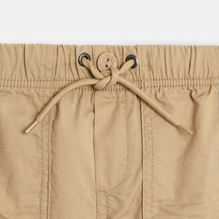 Avis Bermuda chic en lin mélangé beige garçon OKAIDI 2