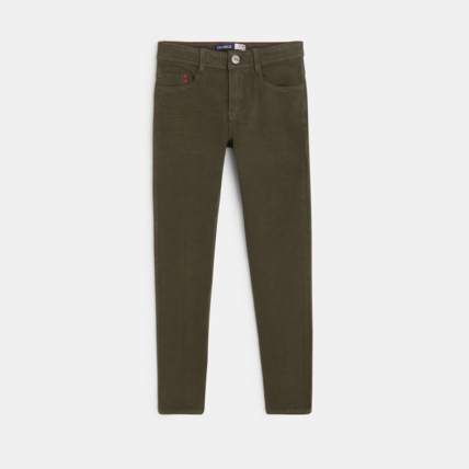 Avis Pantalon slim bi-stretch vert garçon OKAIDI 2