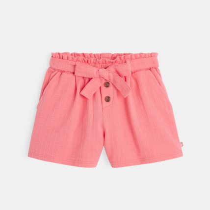 Avis Short léger uni à ceinture rose fille OKAIDI 1