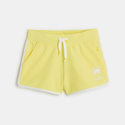 Avis Short uni en jersey jaune fille OKAIDI 1