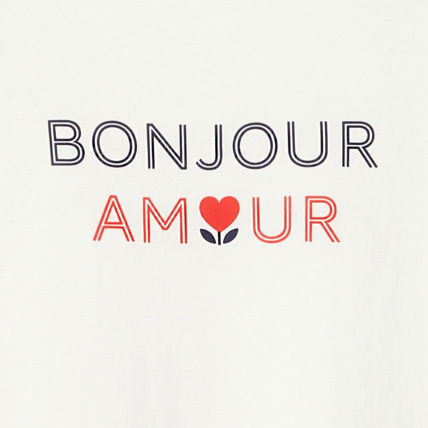 Avis T-shirt à message blanc fille OKAIDI 2