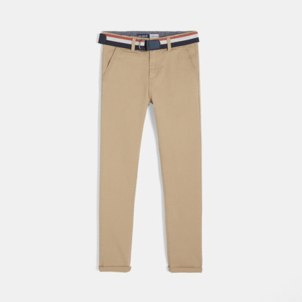 Avis Pantalon chino slim en toile beige garçon OKAIDI 1