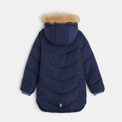 Parka doudoune epaisse a capuche bleue fille OKAIDI Comparateur Avis Prix