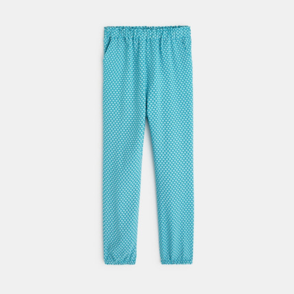 Avis Pantalon imprimé style jogpant bleu fille OKAIDI 2