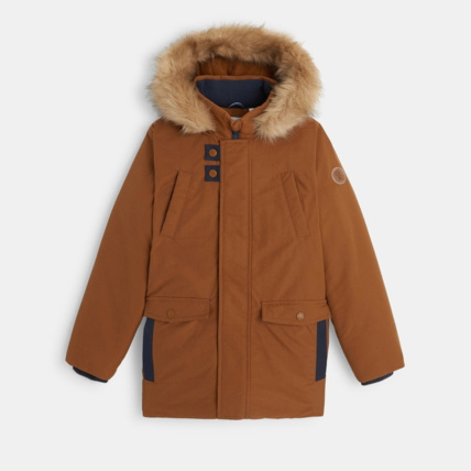Avis Parka chaude à capuche beige garçon OKAIDI 1
