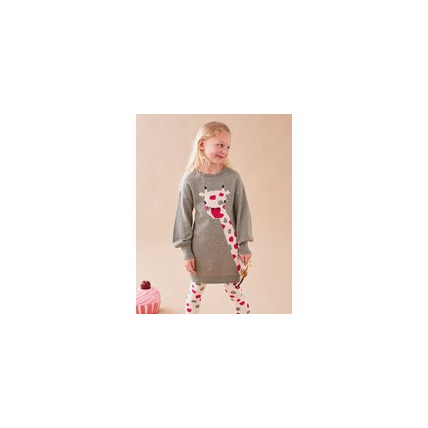 Avis Robe en tricot cachemire avec une girafe NOUKIE'S 1