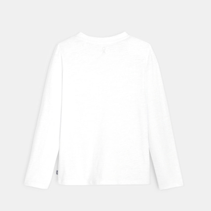Avis T-shirt uni en coton blanc garçon OKAIDI 3